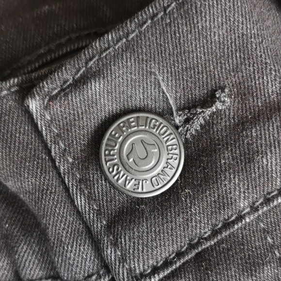 True Religion 'Rocco relaxed skinny' black jeans - Picture 4 of 13